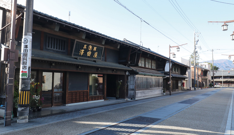 Townscape of the castle town of ex-Katsuyama Castle