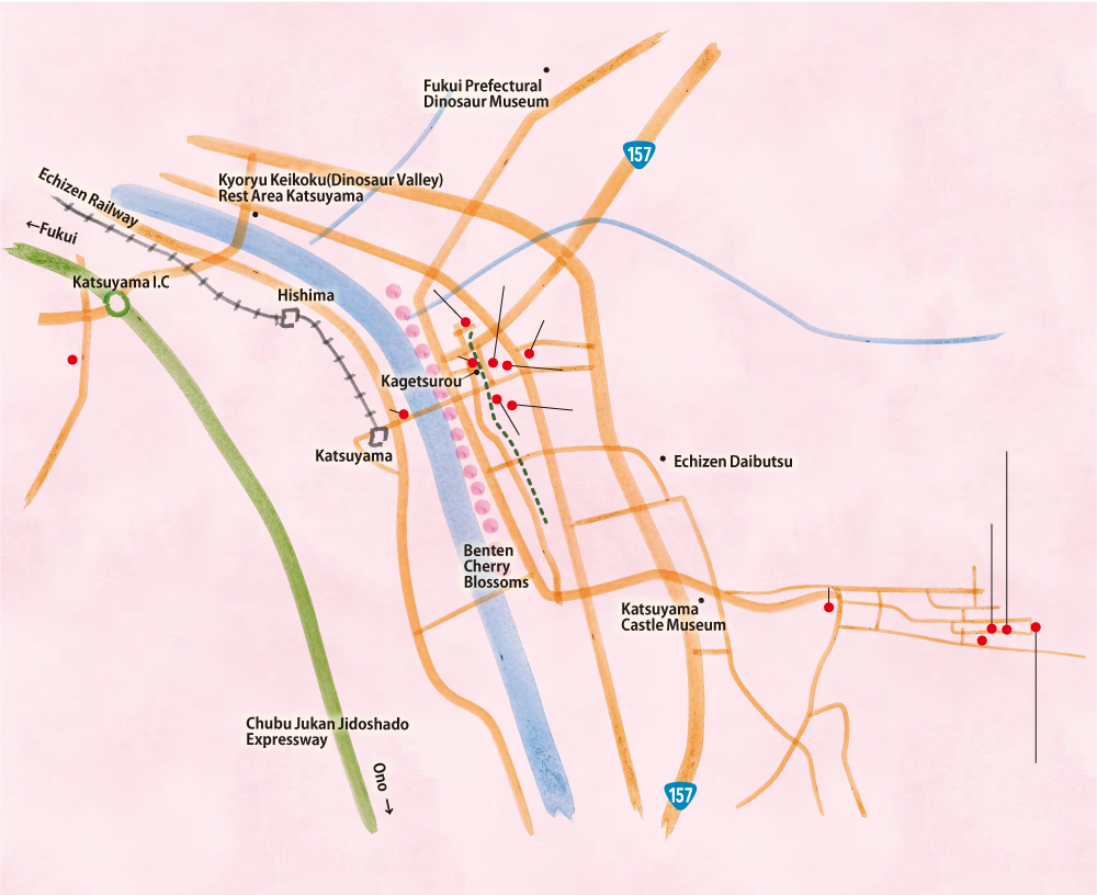 Katsuyama area map