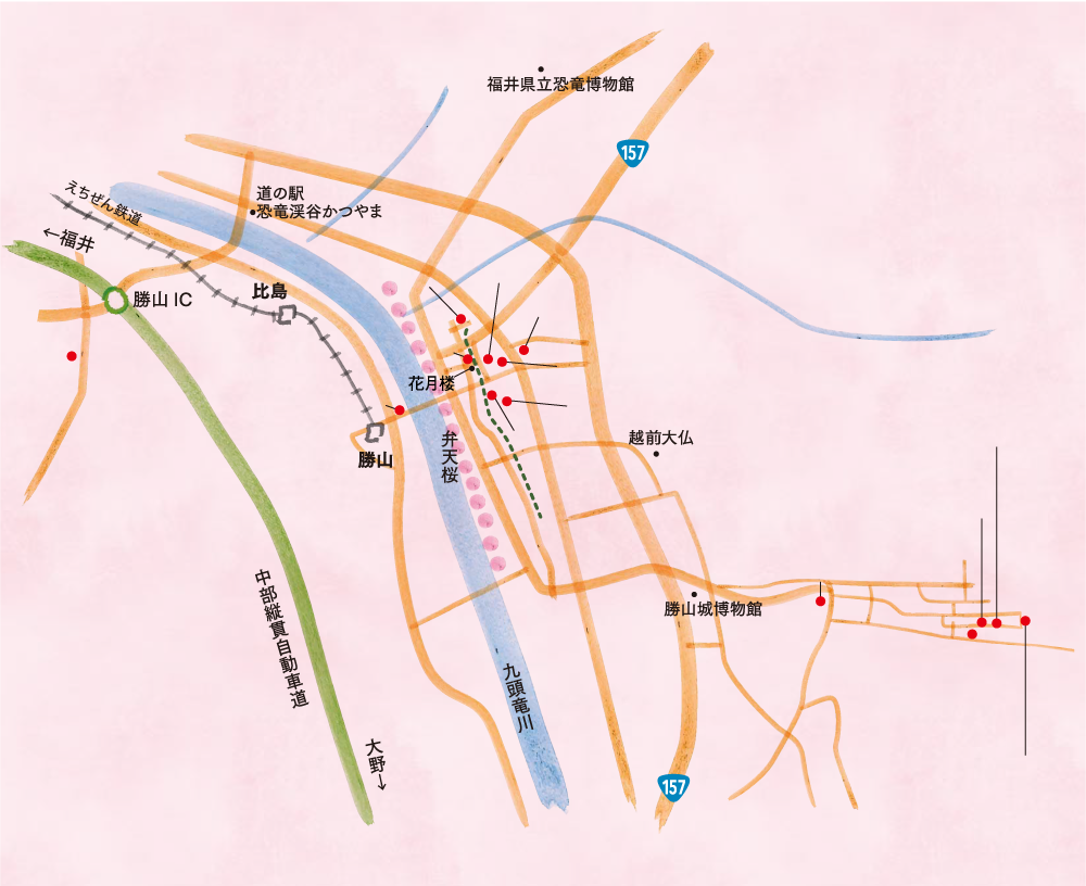 勝山エリアマップ